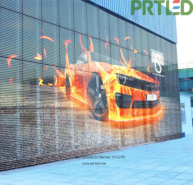 Full Color Glass Transparent LED Display for Outdoor Indoor Advertising (P3.9, P7.8)