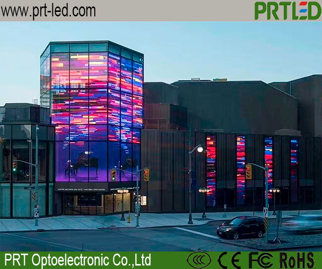 High Transparency Glass LED Display Video Wall with 500 X 1000 Mm /1000 X 1000 Mm Panel (P10.4)