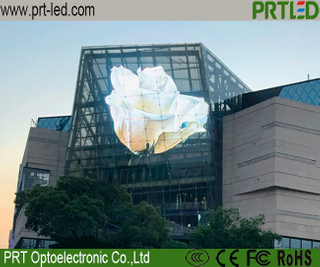 Transparency P7.82 Window Display Glass Panel for Shopping Mall/Building Wall Advertising