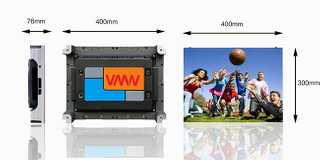 Front Rear Access Indoor Full Color LED Display Panel 400 X 300 mm (P1.25, P1.56, P1.667, P1.923)
