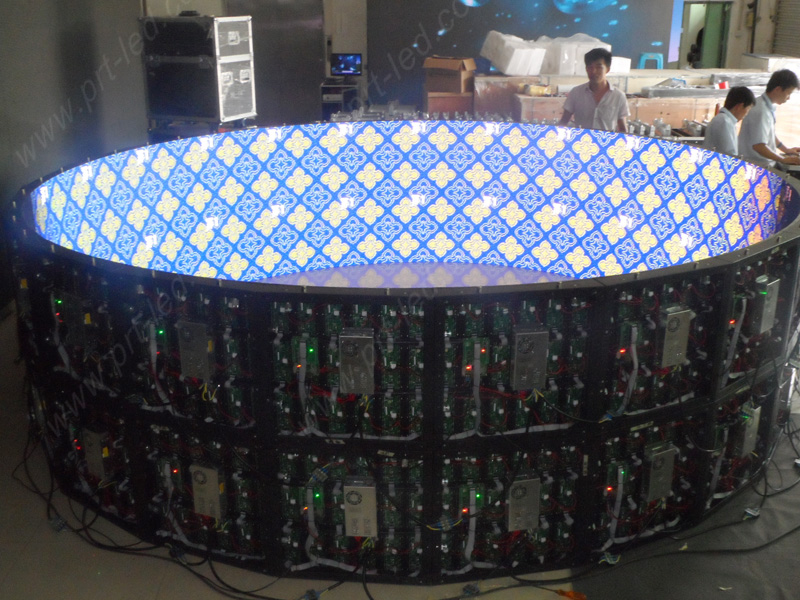 Customized Curved Display 360 LED Screen (indoor P6)
