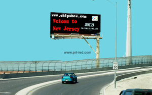 Energy-Saving P10 Outdoor Full Color LED Traffic Sign/Message Board (save 50% power)