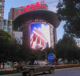 P6.25 Full Color Curved LED Screen/Video Display with Aluminum Panel 500X1000mm