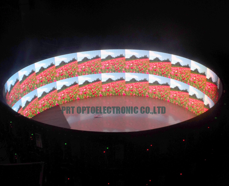 Customized Indoor P6 Full Color 360 Degree Curved LED Display for advertising