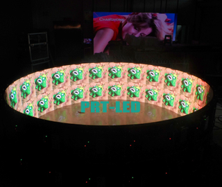 Customized Indoor P6 Full Color 360 Degree Curved LED Display for advertising